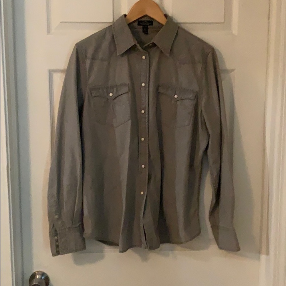 Lauren XL long sleeved western style shirt